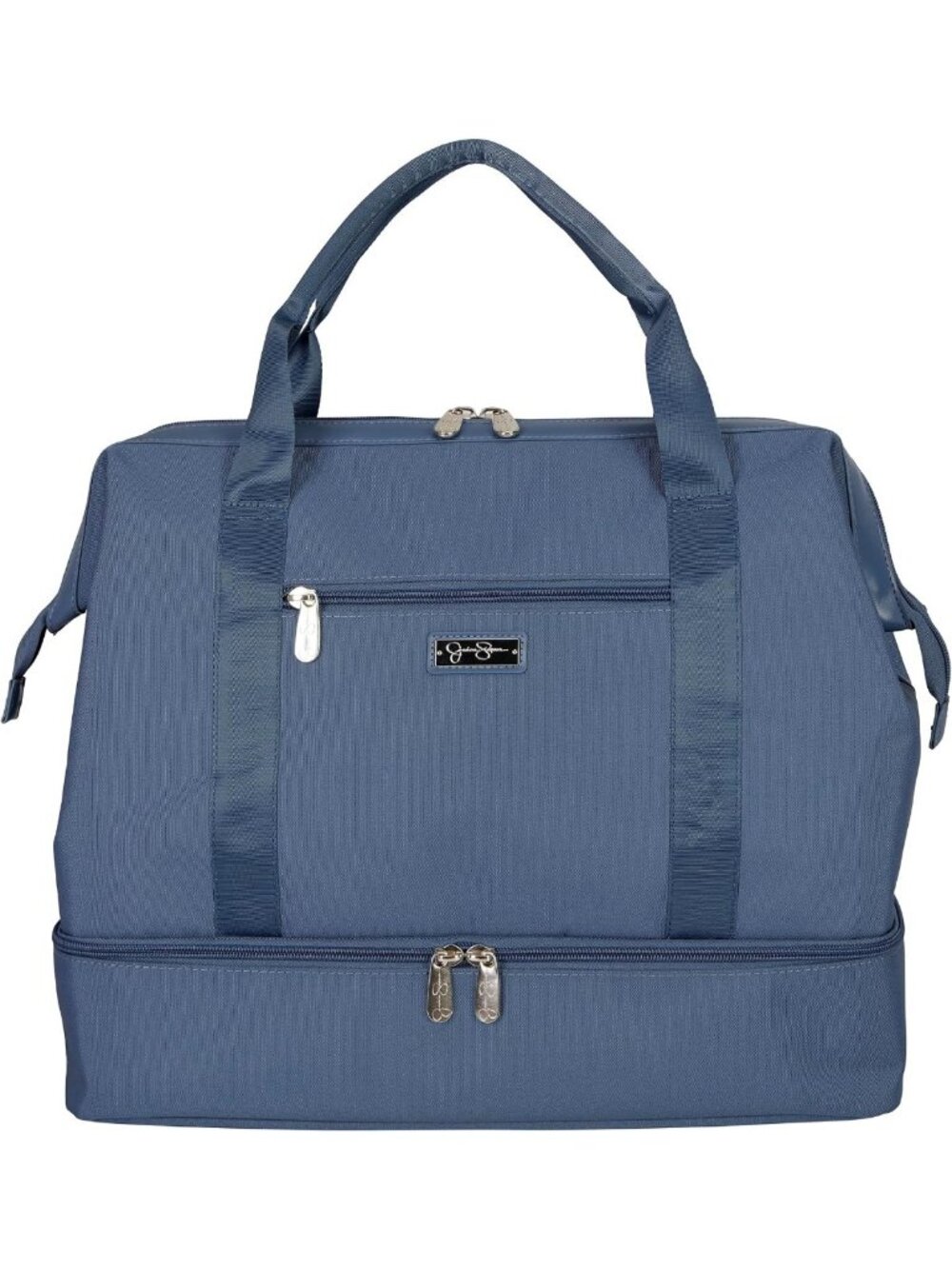 Stylish Oceanview Weekender Duffel Bag - 100% Polyester, Drop Bottom Design